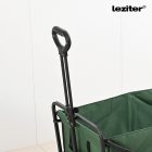 Összecsukható prémium kerti strandkocsi asztallal zöld