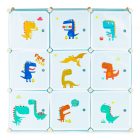 Dínós játéktároló szekrény 109x37x109 cm