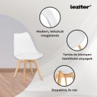 Velon 4+1 étkező garnitúra fehér-fehér