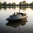 Etetőhajó C12 GPS hátrakidobós fekete