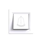 Nova csengő kapcsoló 101N fehér kerettel