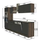 Yorki 280 konyhabútor sütős és mikrohullámű sütős kivitelben