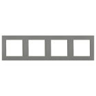 Nova négyes keret vízszintes szürke szálcsiszolt