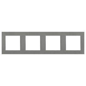 Nova négyes keret vízszintes szürke szálcsiszolt