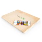 Fából készült mágneses oktató laptop telefonnal és betűkkel