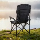 Leziter XL karfás horgász szék pohártartóval fekete