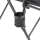 Leziter XL karfás horgász szék pohártartóval fekete