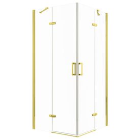   Flow Gold szögletes nyílóajtós zuhanykabin zuhanytálca nélkül