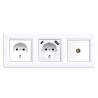 Nova dugalj, USB, TV csatlakozóval fehér kerettel