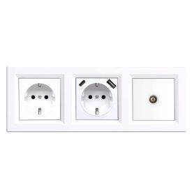 Nova dugalj, USB, TV csatlakozóval fehér kerettel