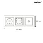 Nova dugalj, USB, TV csatlakozóval fehér kerettel