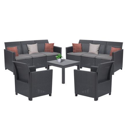 Claire VI 8 személyes kerti bútor garnitúra orlando asztallal