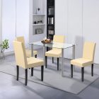 Karin 4+1 étkező garnitúra fehér-bézs