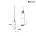 Elektromos fűtőpatron törölközőszárító radiátorhoz digitális hőfokszabályozóval 400W fekete