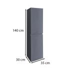 Cube függesztett oldal szekrény szürke