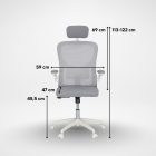 Flexo ergonomikus irodai forgószék deréktámasszal