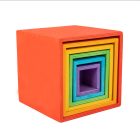 Szivárvány dobozos Montessori fajáték