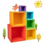 Szivárvány dobozos Montessori fajáték