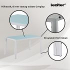 Mira 4+1 étkező garnitúra fehér-fekete