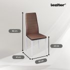 Tino NOVA Étkezőszék, barna színben