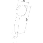 NERO kézizuhany tömlővel