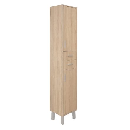 Nerva 35 magas szekrény 2 ajtóval, 2 fiókkal, sonoma tölgy