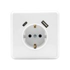 Nova csatlakozóaljzat USB csatlakozóval fehér