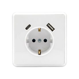 Nova csatlakozóaljzat USB csatlakozóval fehér