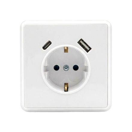 Nova csatlakozóaljzat USB csatlakozóval fehér