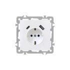 Nova csatlakozóaljzat USB csatlakozóval fehér