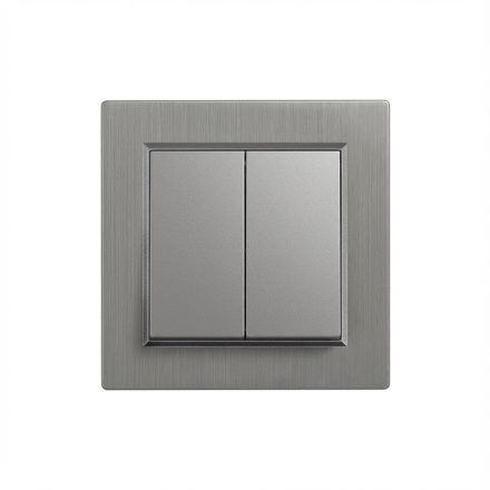 Nova csillárkapcsoló 105 szürke szálcsiszolt kerettel