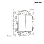 Nova csillárkapcsoló 105 szürke szálcsiszolt kerettel
