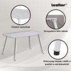 Megan 4+1 étkező garnitúra fehér-szürke