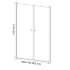 Saloon 80x195 cm kétszárnyú zuhanyajtó