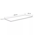 Konyhai munkalap 220 x 60 x 2,8 cm Beton