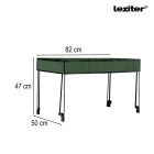 Összecsukható prémium kerti strandkocsi tetővel zöld