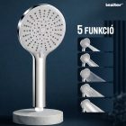 Lili 5 funkciós kézizuhany tömlővel tartóval króm