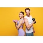 Hex súlyzó szett 2x2 kg rózsaszín