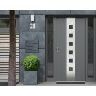 Postaláda horgyanyzott acélból újságtartóval antracit