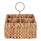 Pleiku fali kosár, vízi jácint, natúr, 20x11x20 cm