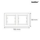 Nova kettes keret vízszintes fehér