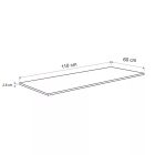 Konyhai munkalap 110 x 60 x 2,8 cm Beton