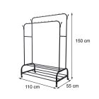 Ruhaállvány LRA-05 fekete