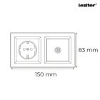 Nova dugalj TV csatlakozóval fehér kerettel