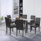 Cadiz 6+1 étkező garnitúra fekete-fekete