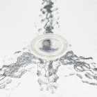 Vella fémvázas üveg kerti asztal