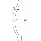 LZF-02 zuhanykabin fogantyú