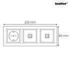 Nova III dugalj kettő UTP csatlakozóval fehér kerettel