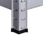 Nagy teherbírású polc 180x90x40 cm 175 kg króm