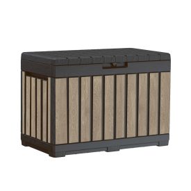 Decocoat kentwood műanyag kerti tároló 190l